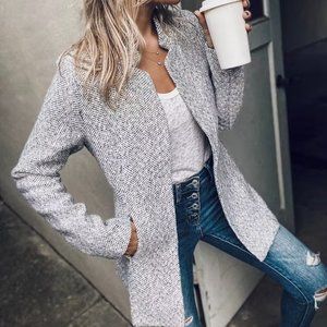 VICI - TAYSHIA POCKETED COAT - HEATHER GREY - always sold out - XS